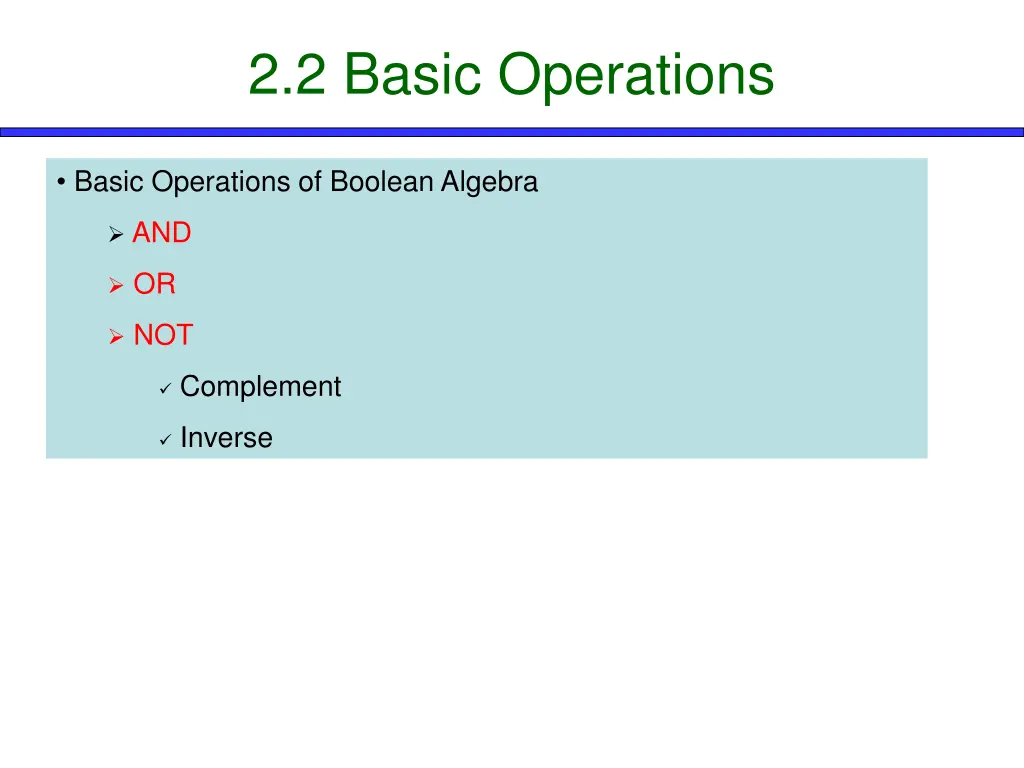 2 2 basic operations