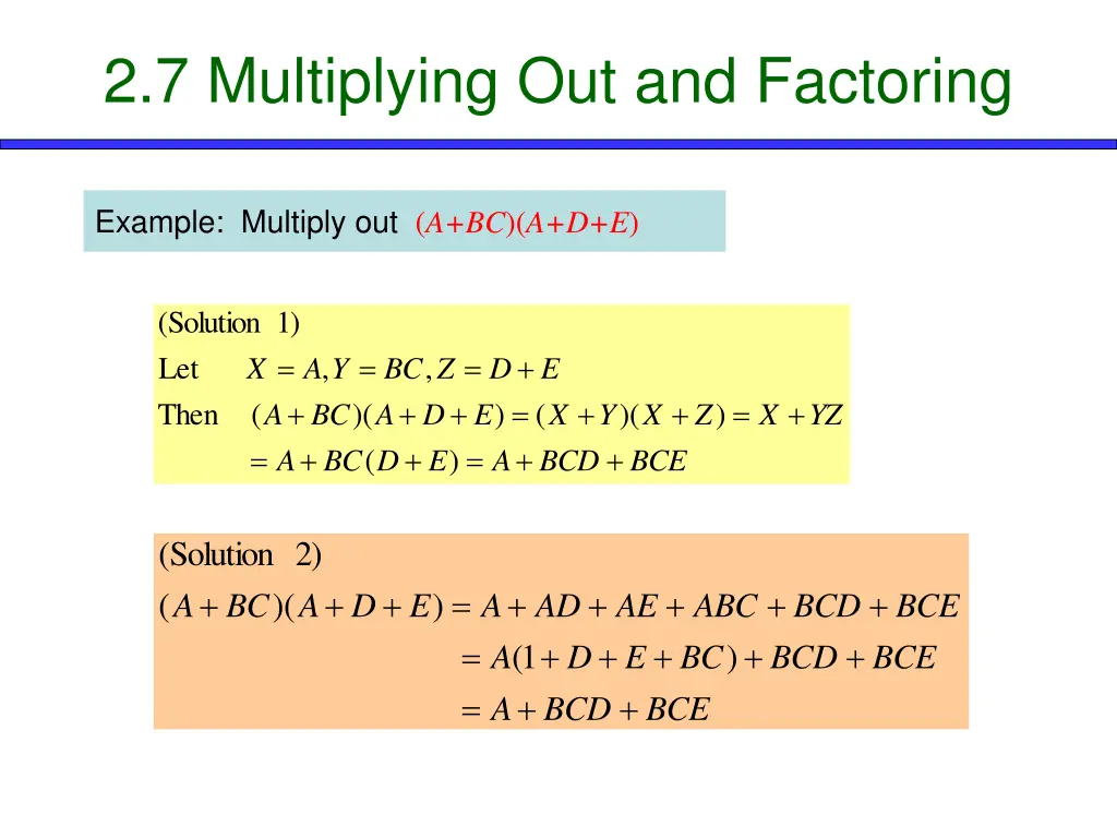 2 7 multiplying out and factoring 1