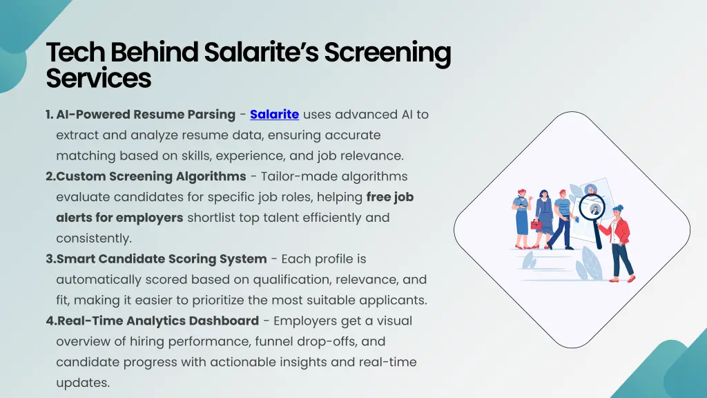 tech behind salarite s screening services