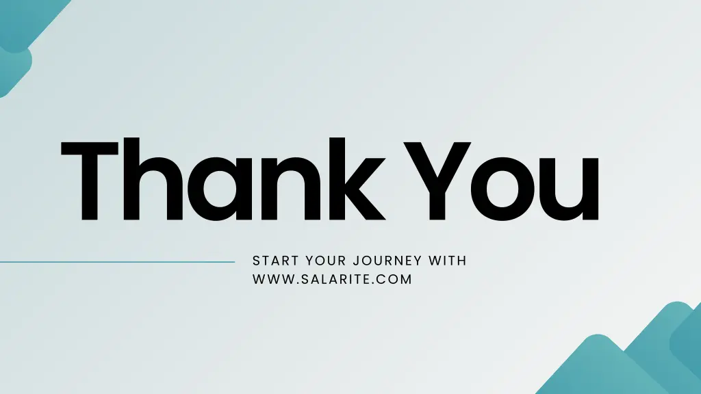 thank you start your journey with www salarite com