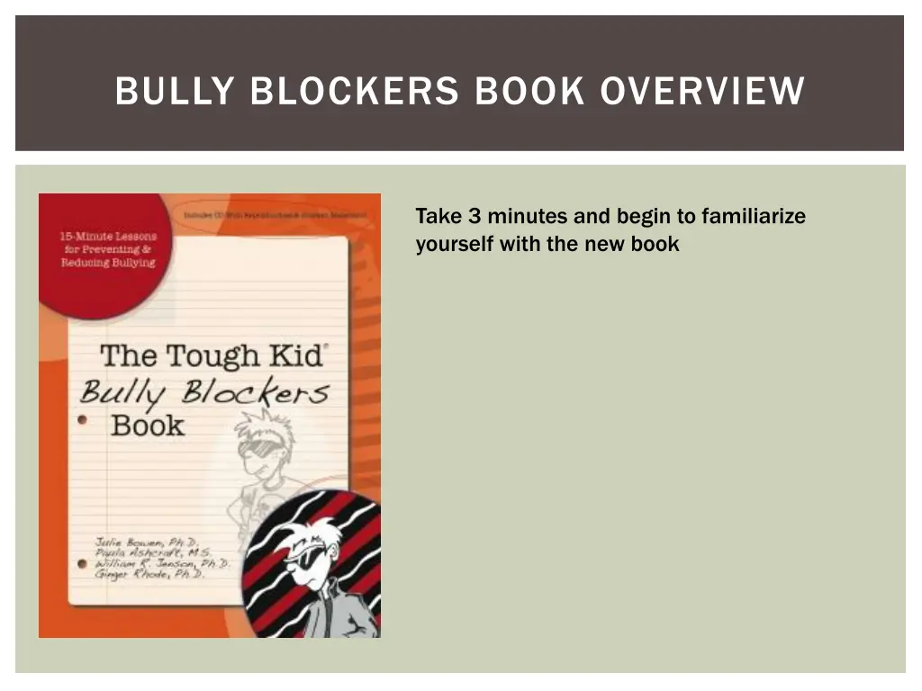 bully blockers book overview