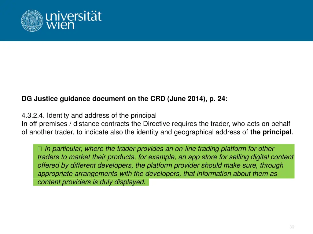 dg justice guidance document on the crd june 2014