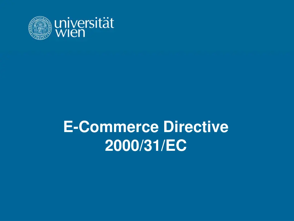 e commerce directive 2000 31 ec