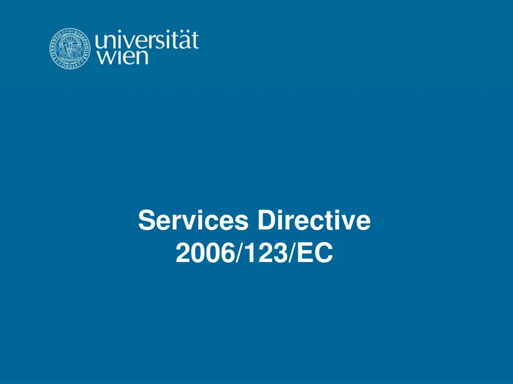 services directive 2006 123 ec