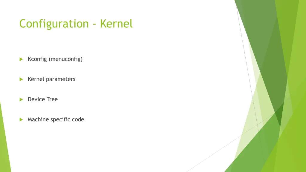 configuration kernel