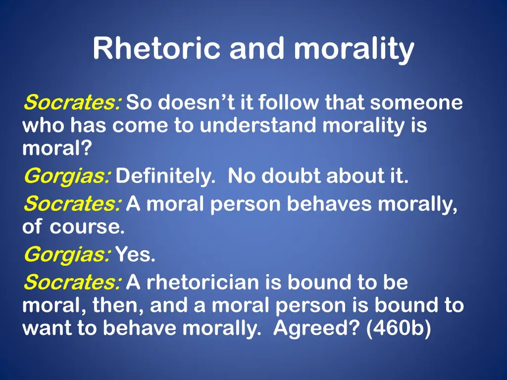rhetoric and morality 1