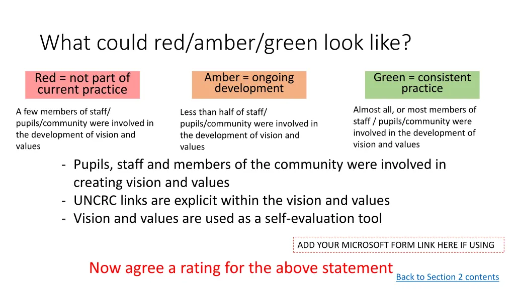 what could red amber green look like 1