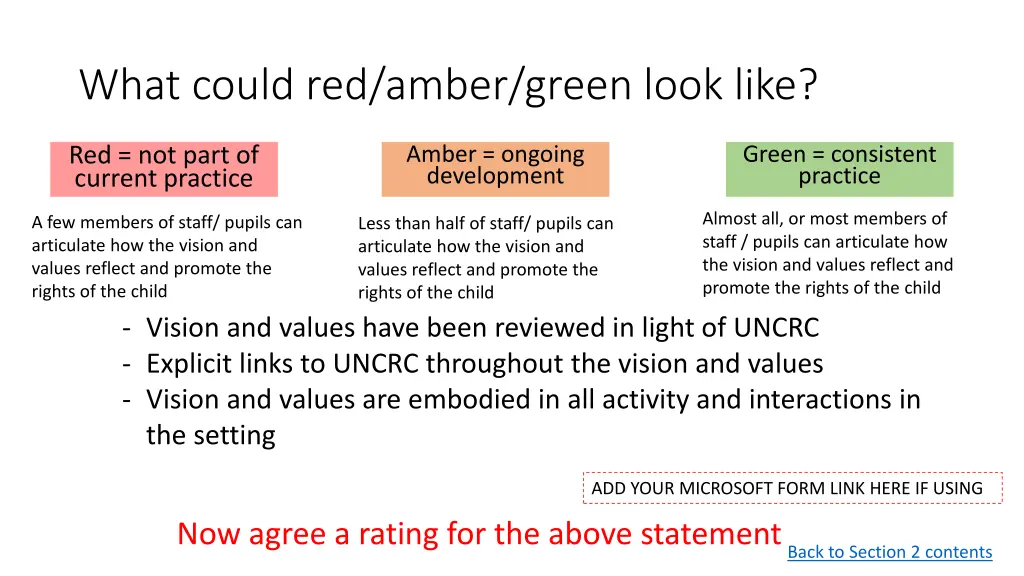 what could red amber green look like 2