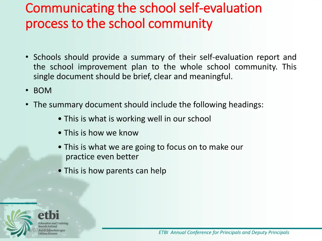communicating the school self communicating