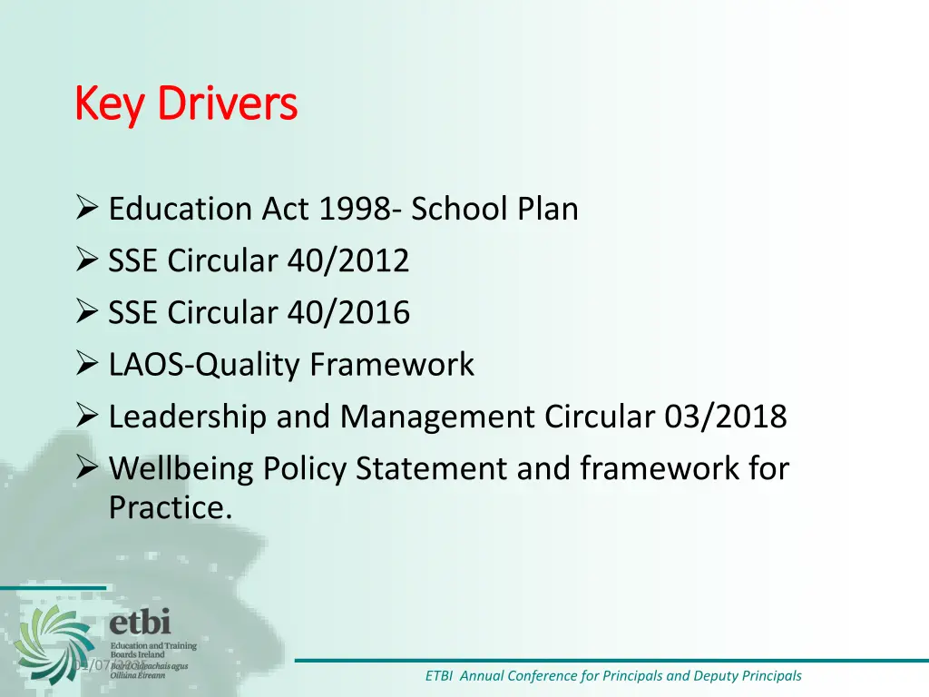 key drivers key drivers