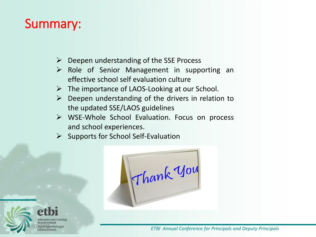 summary summary