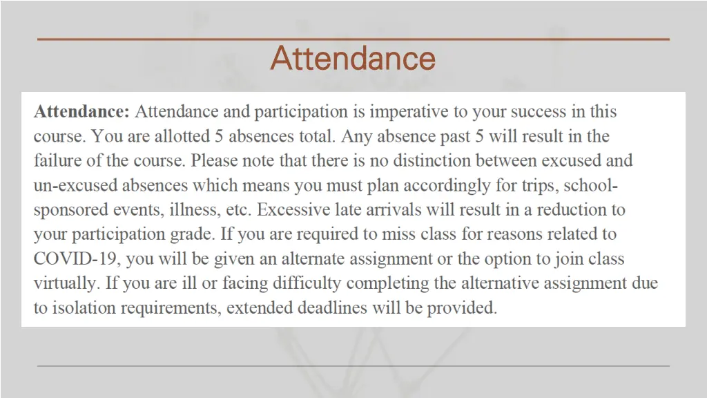 attendance attendance