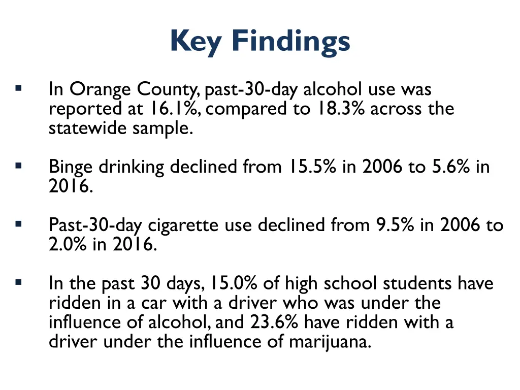key findings 1