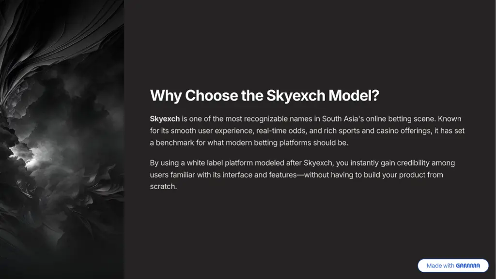 why choose the skyexch model