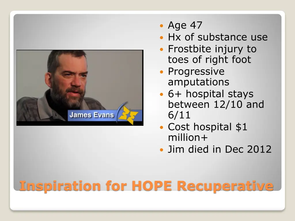 age 47 hx of substance use frostbite injury