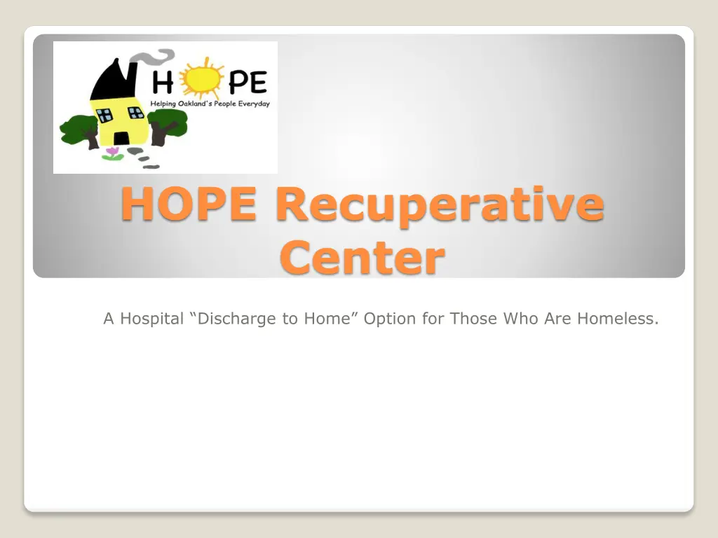 hope recuperative center