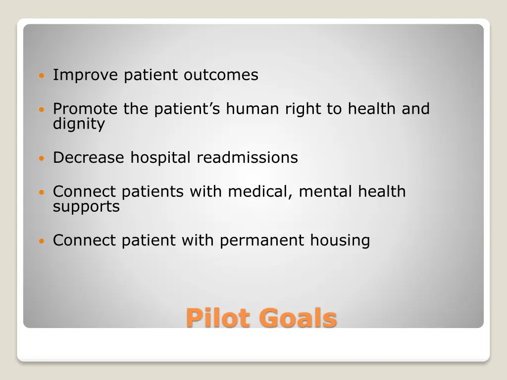 improve patient outcomes