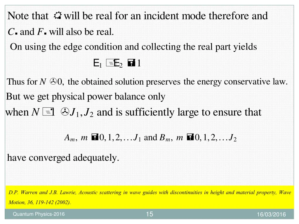 note that will be real for an incident mode