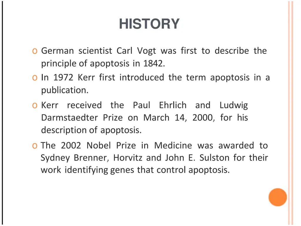 history
