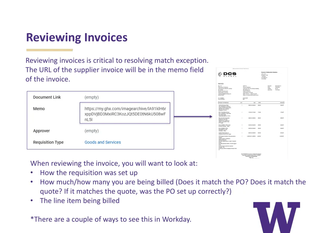 reviewing invoices 1