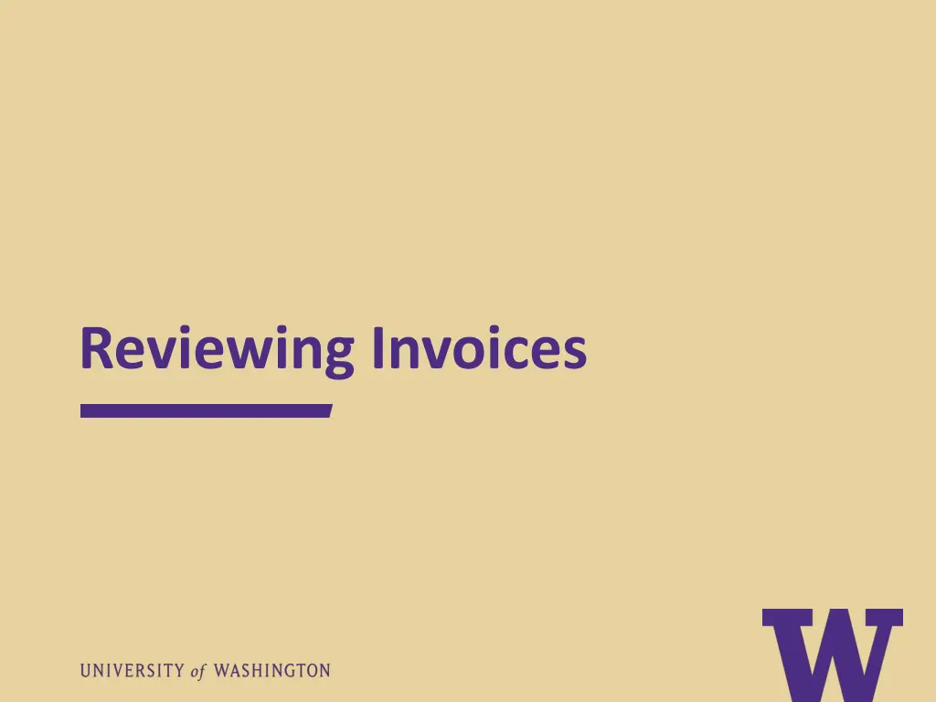 reviewing invoices