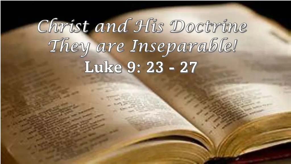 christ and his doctrine christ and his doctrine