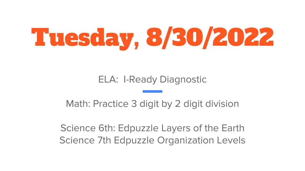 tuesday 8 30 2022
