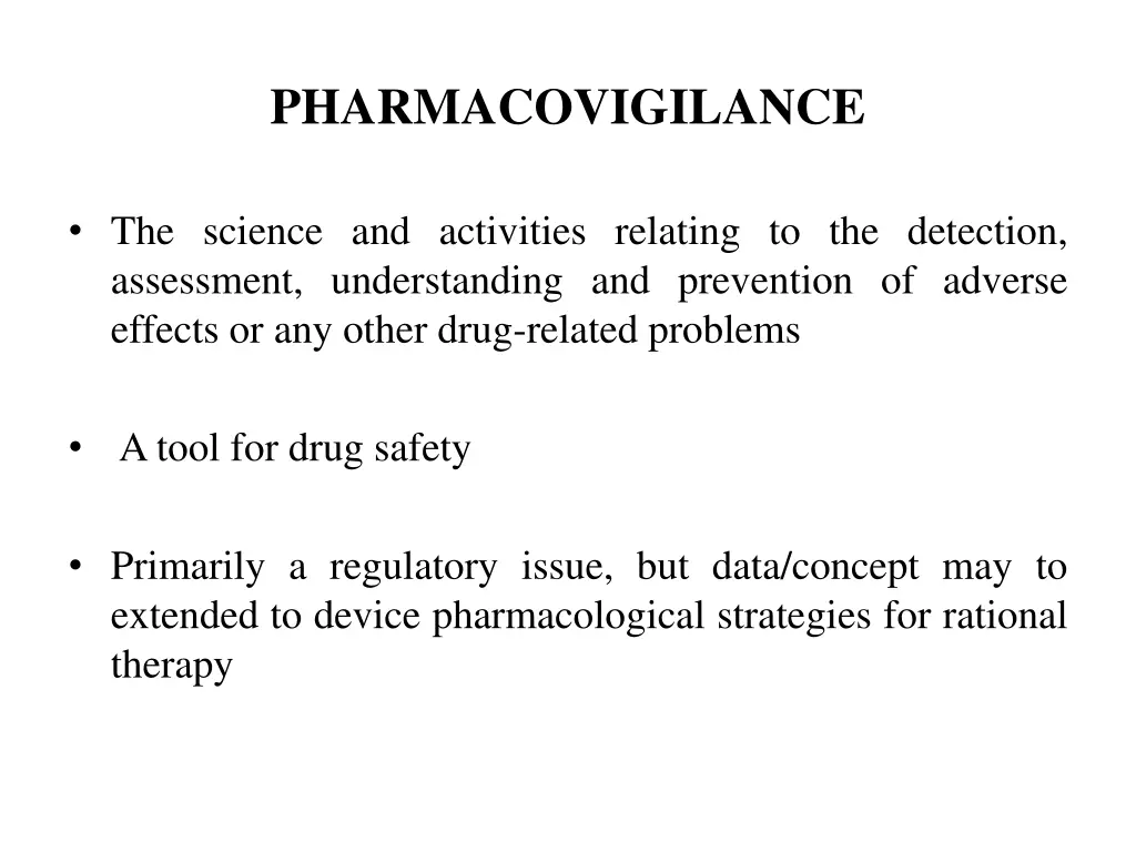 pharmacovigilance