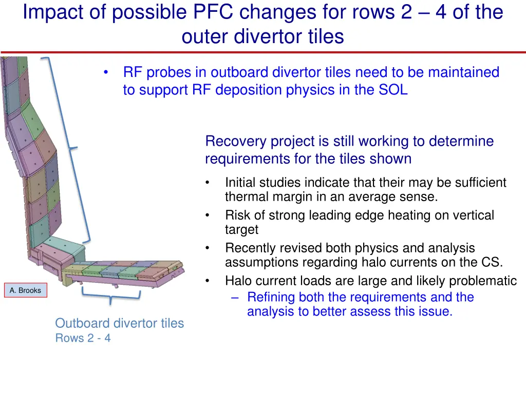 impact of possible pfc changes for rows