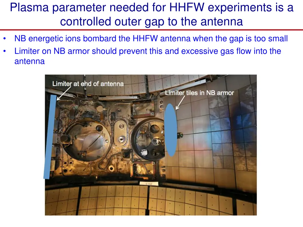 plasma parameter needed for hhfw experiments