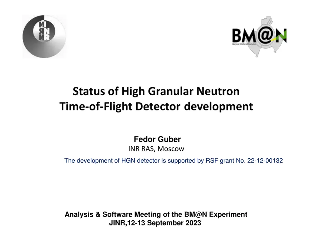 status of high granular neutron time of flight