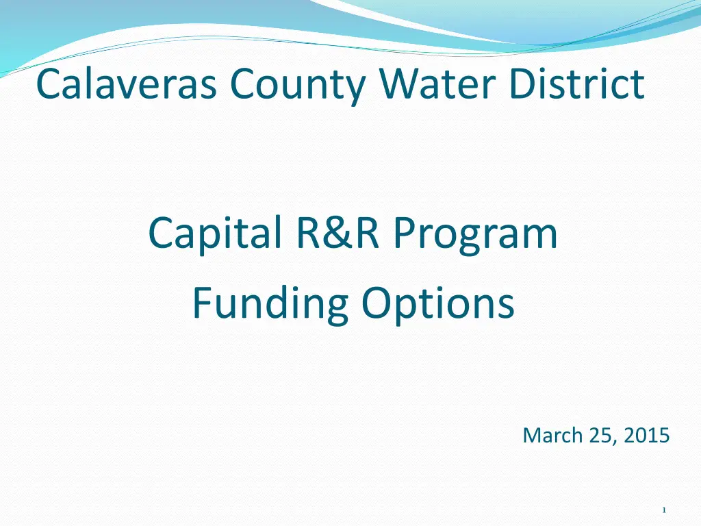 calaveras county water district