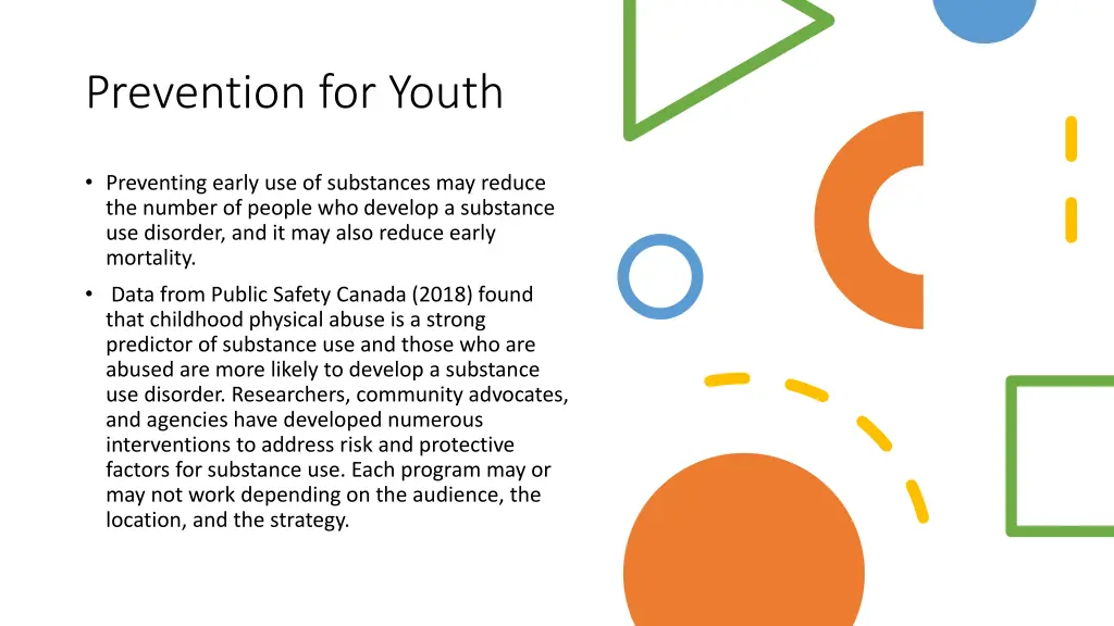 prevention for youth