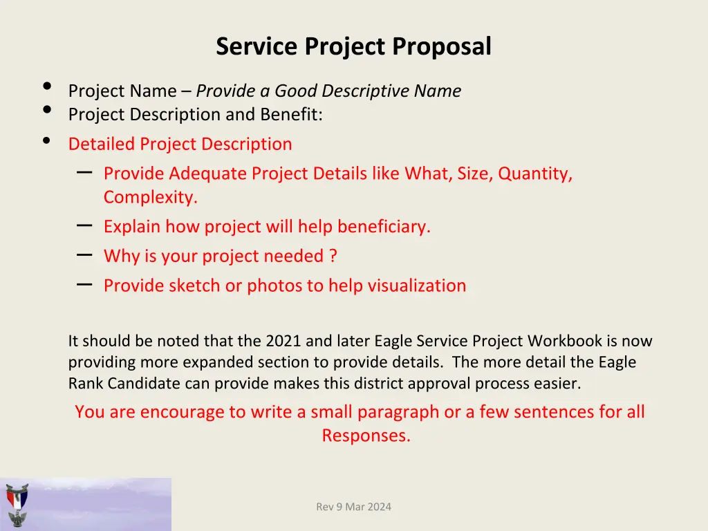 service project proposal