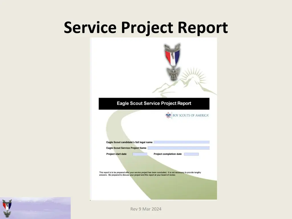 service project report
