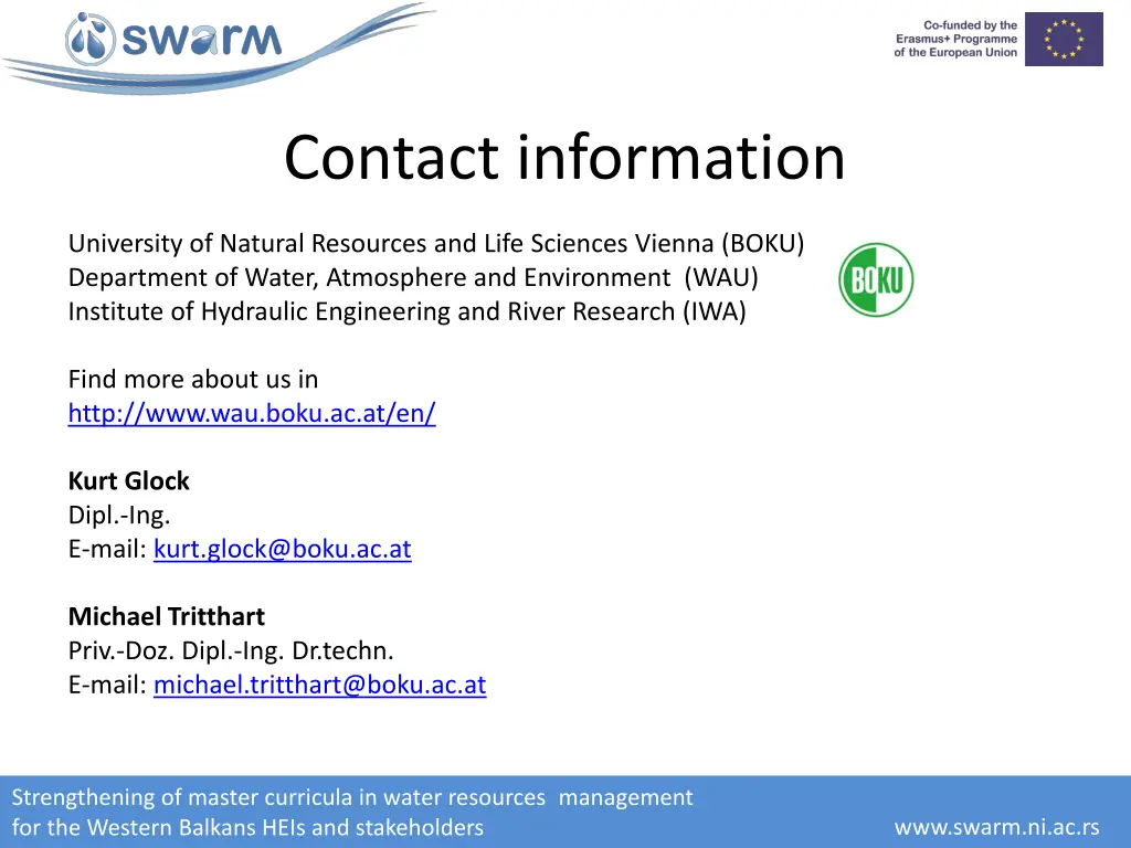 contact information