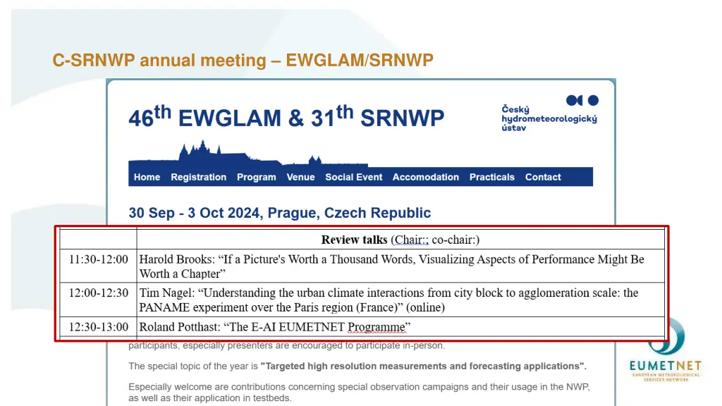 c srnwp annual meeting ewglam srnwp