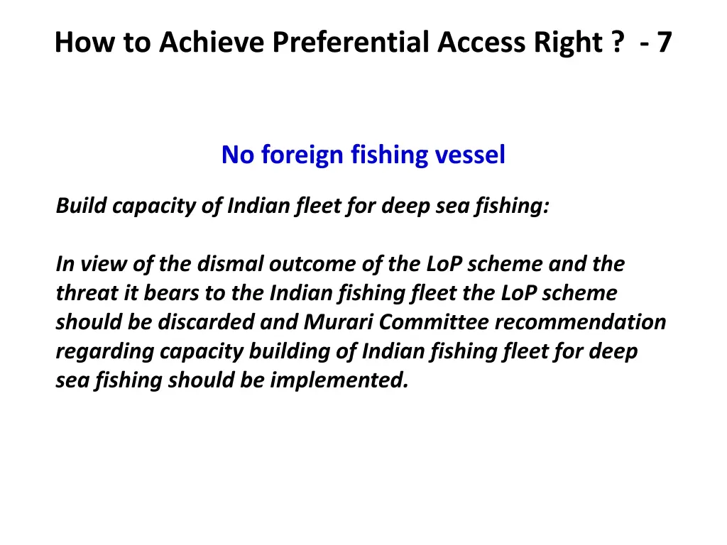 how to achieve preferential access right 7
