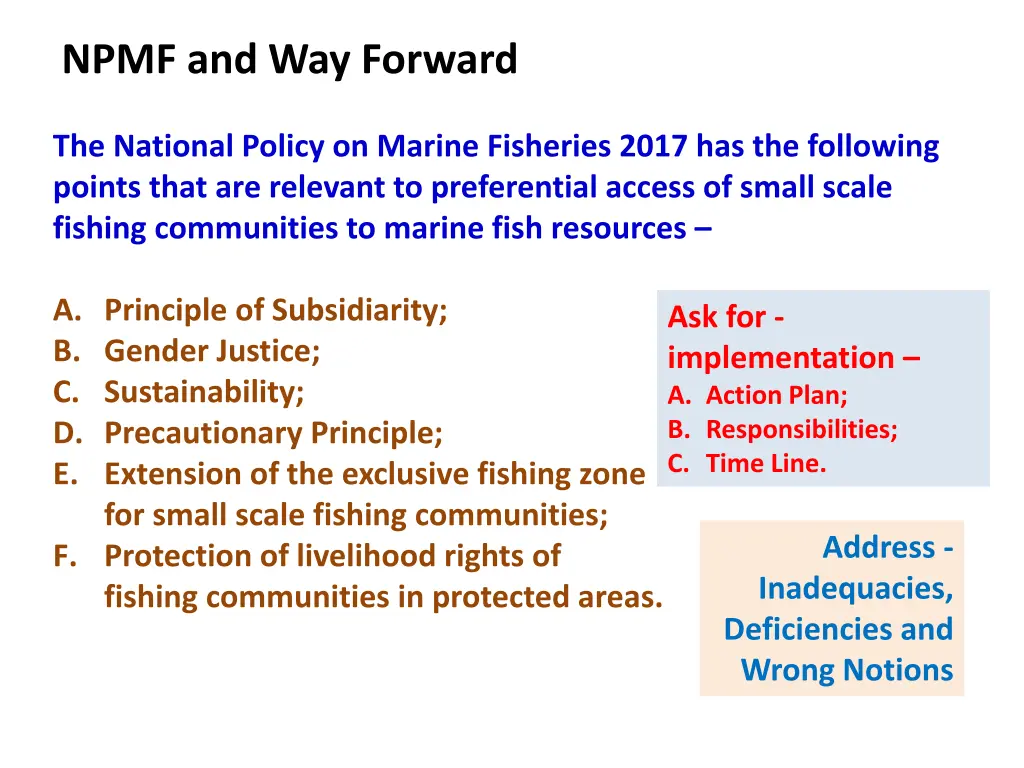npmf and way forward