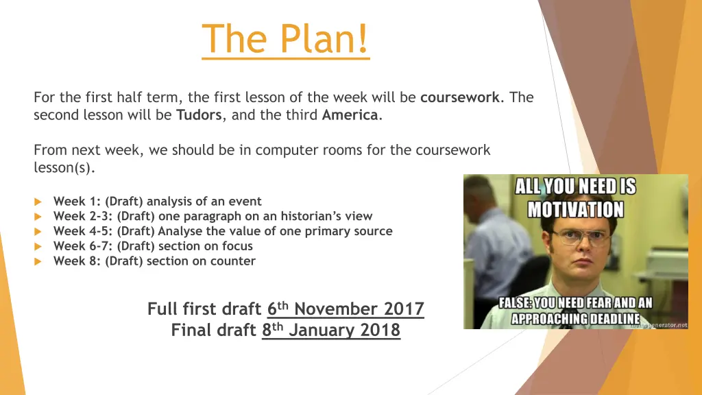 the plan