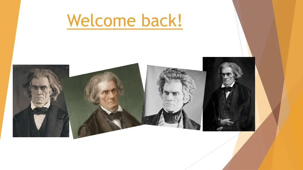 welcome back