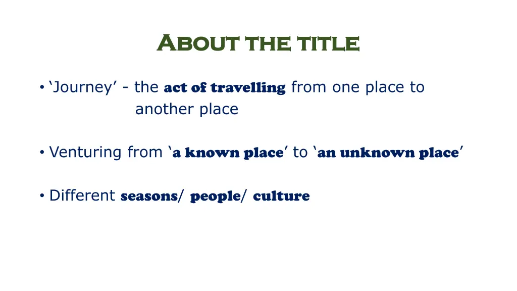 about the title about the title