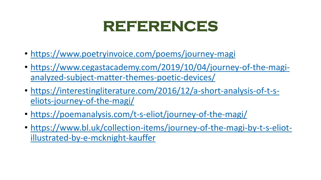references references
