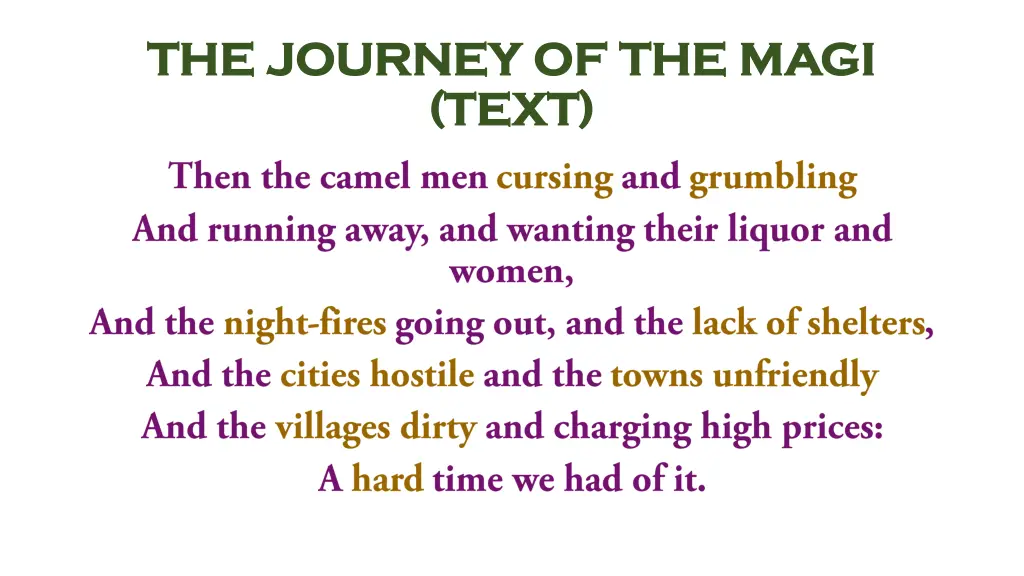 the journey of the magi the journey of the magi 3