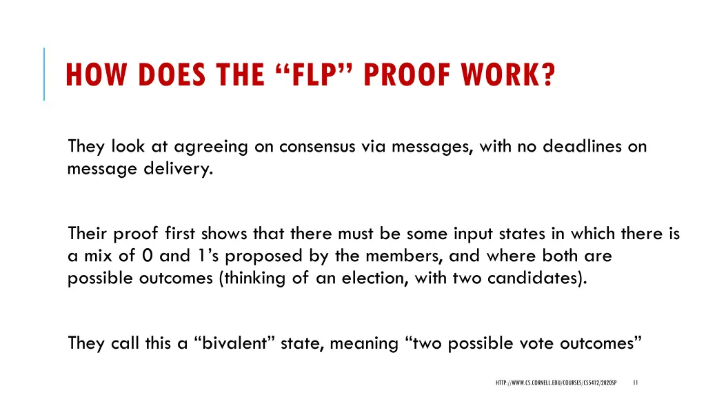 how does the flp proof work