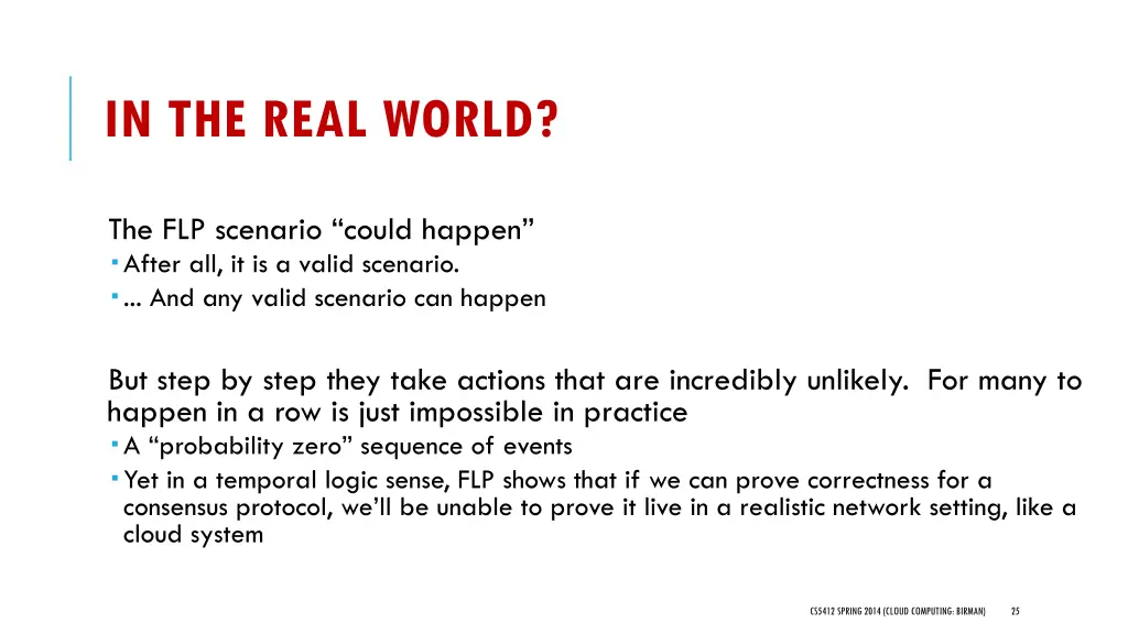 in the real world