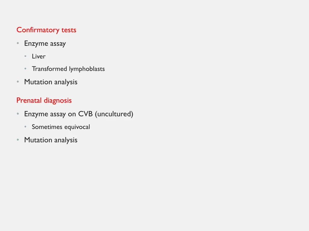 confirmatory tests