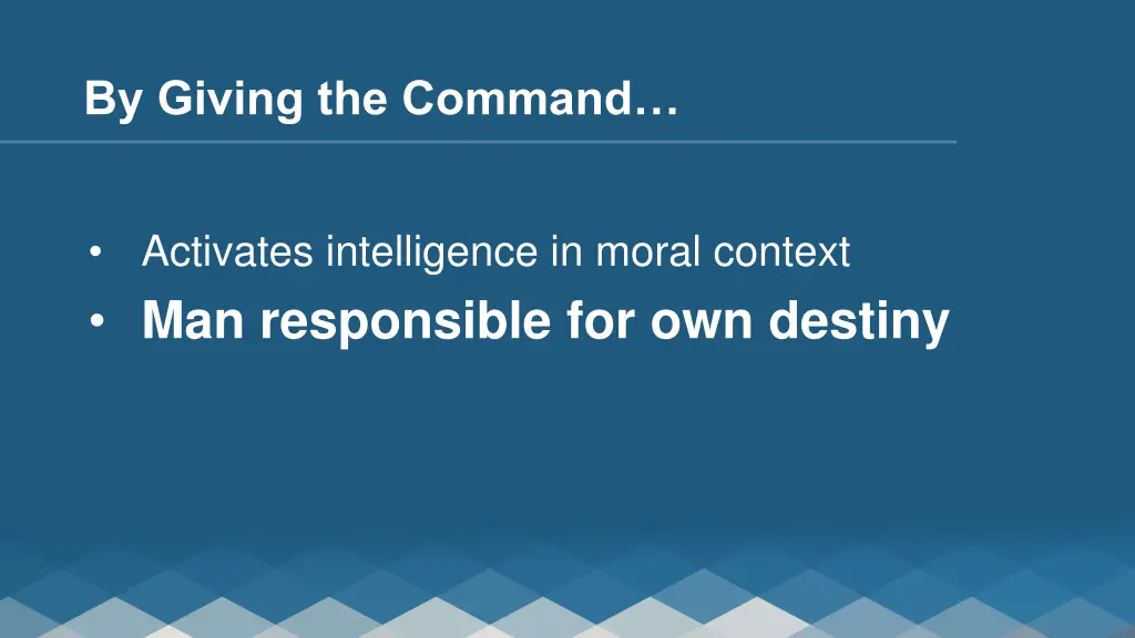 by giving the command 1