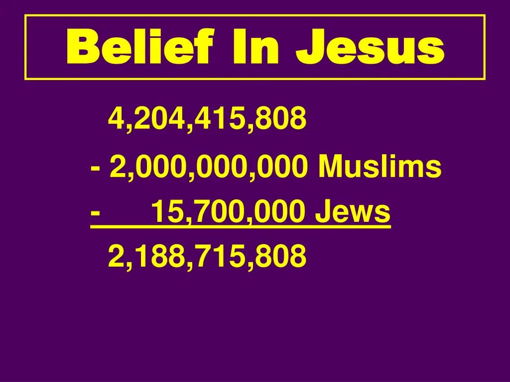 belief in jesus belief in jesus