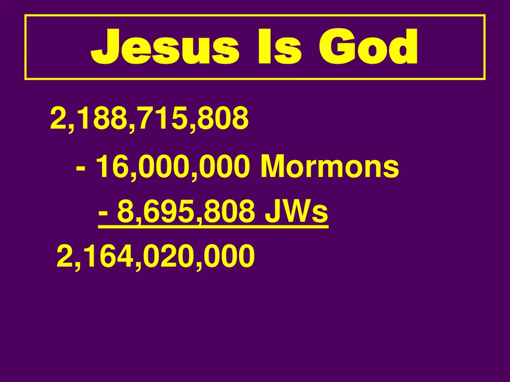 jesus is god jesus is god